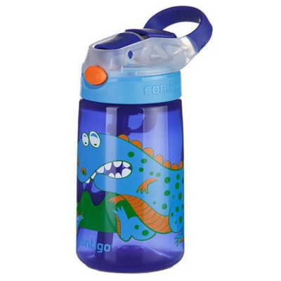 Contigo 康迪克兒童藍色恐龍水壺420ml