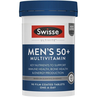 Swisse 男性複合維生素中老年50+男維Mens Multivitamin 50+ 90粒