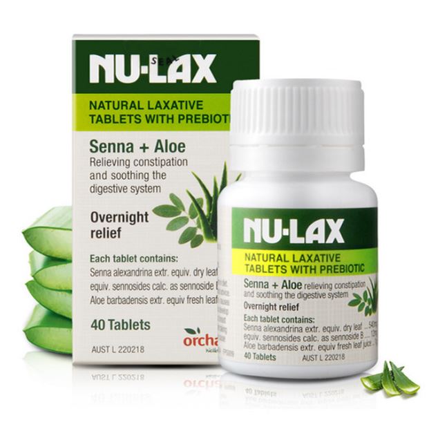 Nu-lax 蘆薈樂康片添加益生菌40片